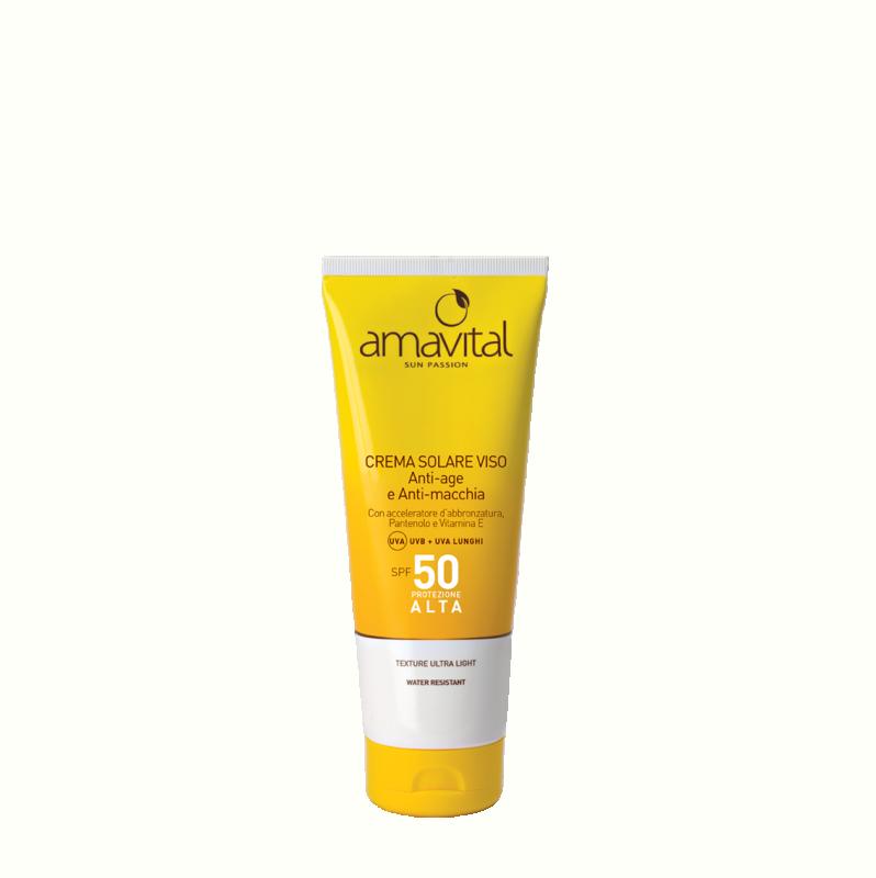 Amavital Sun Passion Crema Solare Viso – SPF 50 anti-age e anti-macchia